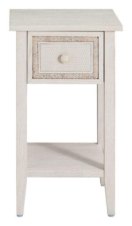 Grand Bermuda Whitewash 1 Drawer Open Nightstand