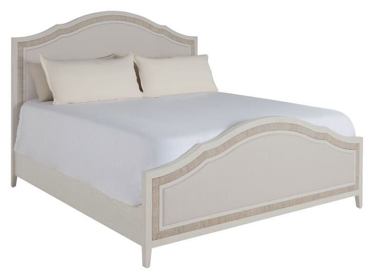 Grand Bermuda Whitewash King Classic Panel Bed