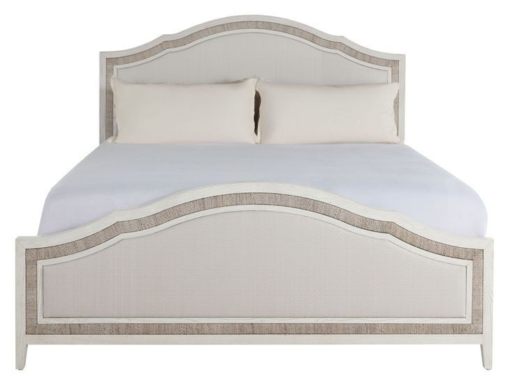 Grand Bermuda Whitewash King Classic Panel Bed