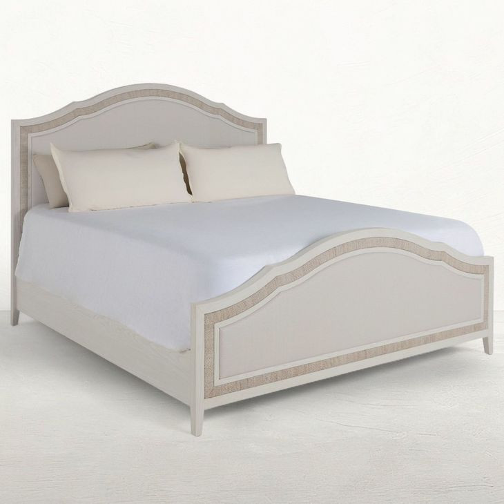 Grand Bermuda Whitewash Queen Classic Panel Bed
