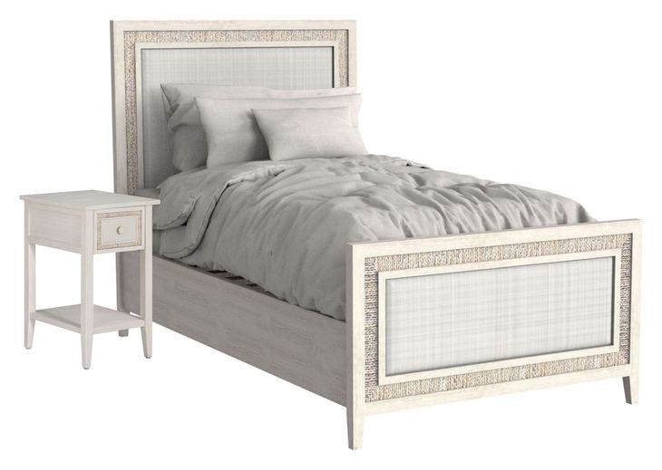 Grand Bermuda Whitewash Youth Panel Bedroom Set