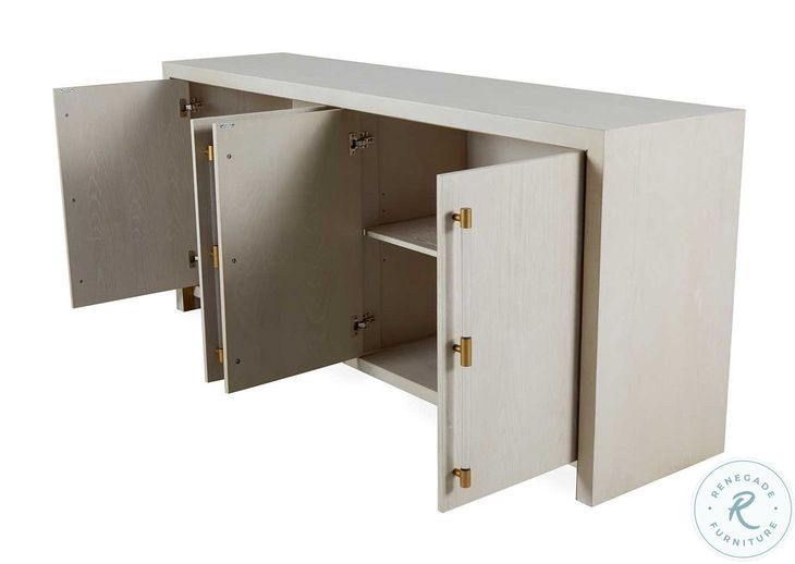 Winford Cerused White Cabinet