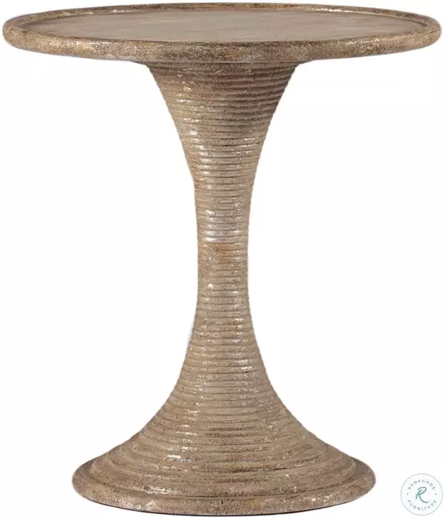 Gloria Antique Gold and Silver Leafed Table