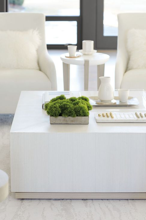 Axiom Linear Grey And White Plaster Round Chairside Table