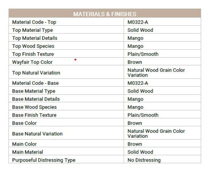 Suvan Dark Brown 72" Rectangular Dining Table