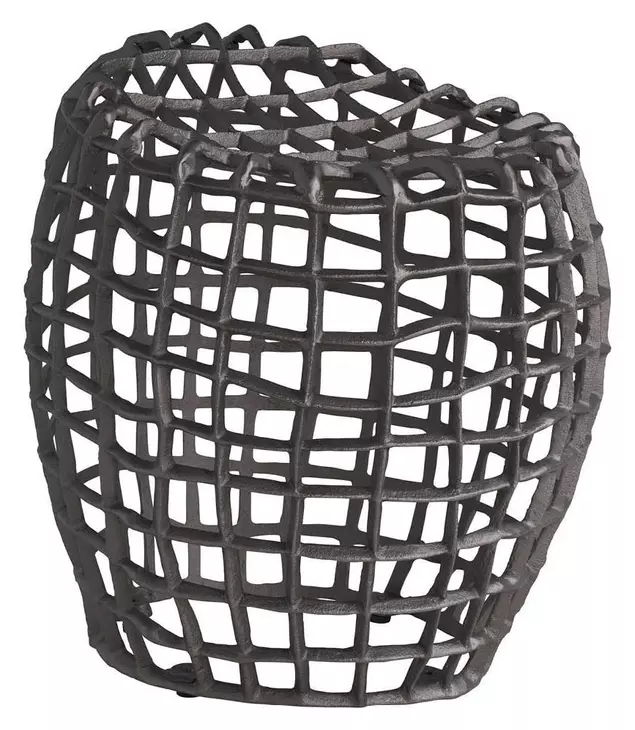Oasis Antique Nickel Round Stool