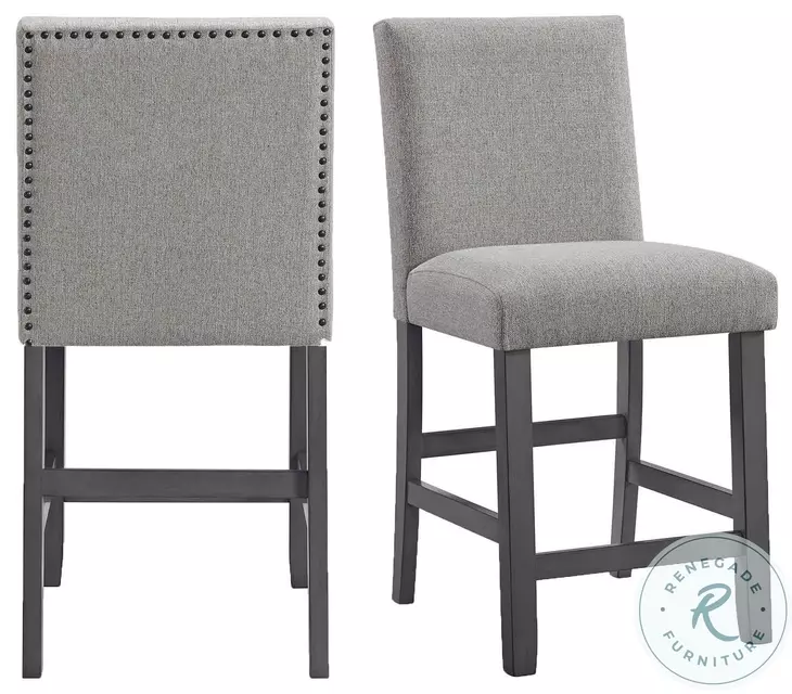 Hester Grey Counter Height Stool Set Of 2