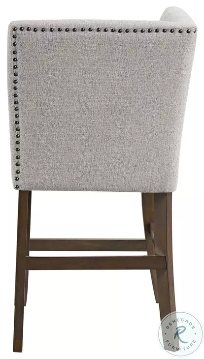 Hester Brown Counter Height Dining Room Set With Lazy Susan