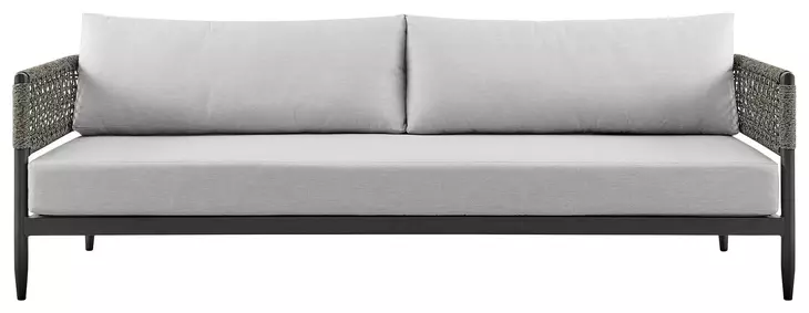 Alegria Light Gray 84" Outdoor Conversation Set