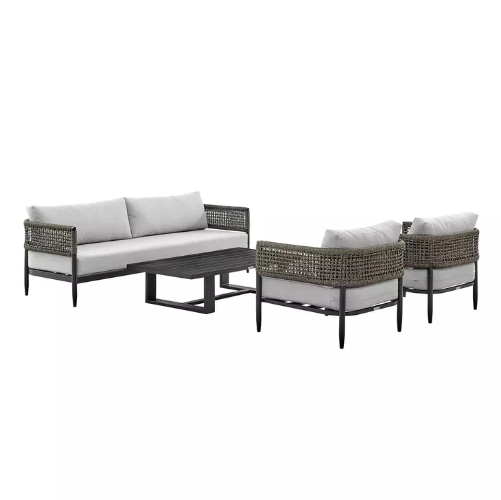 Alegria Light Gray Outdoor 84" Sofa