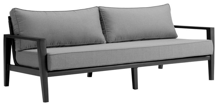 Cayman Dark Gray 80" Outdoor Conversation Set