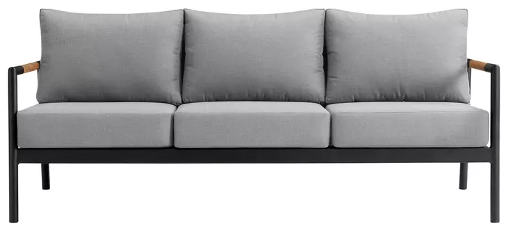 Crown Dark Gray 78" Outdoor Conversation Set