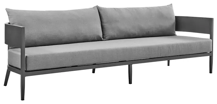 Menorca Dark Gray 94" Outdoor Conversation Set
