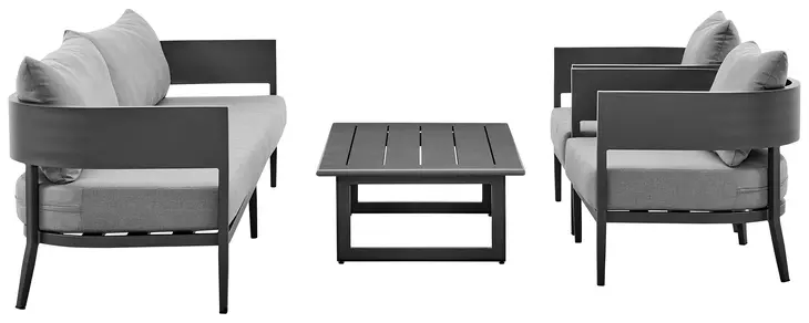 Menorca Dark Gray Outdoor 94" Sofa