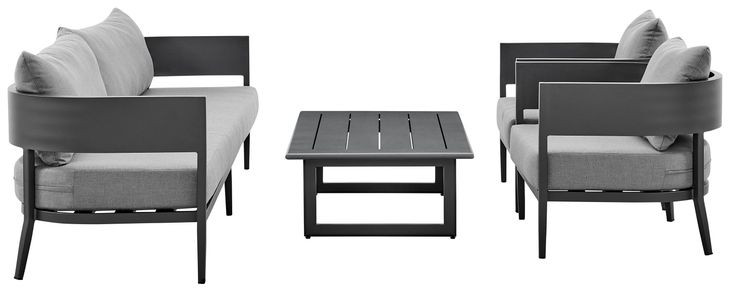 Menorca Dark Gray 94" Outdoor Conversation Set