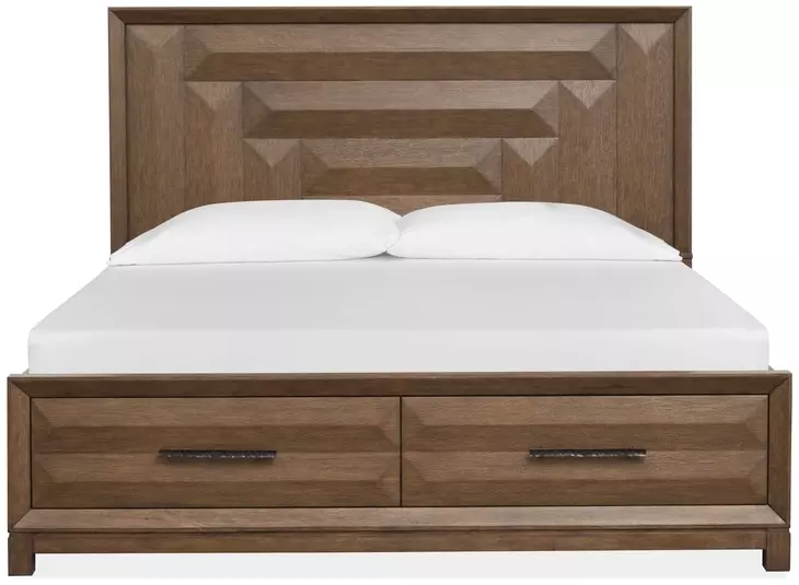 Callisto Bourbon Brown Storage Panel Bedroom Set