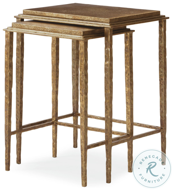 SF51 Antique Bronze Nesting Tables Set of 2