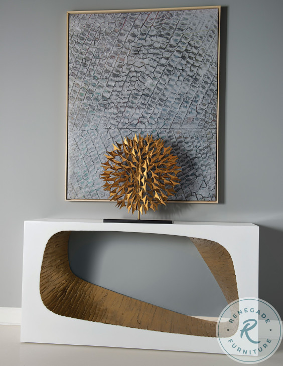 Kelly Cream Lacquer Console Table