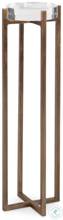 Larchmont Acrylic And Burnished Steel Martini Table