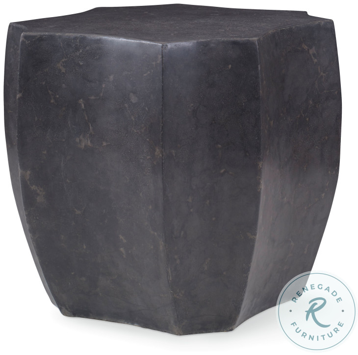 Obsidian Black Lamp Table