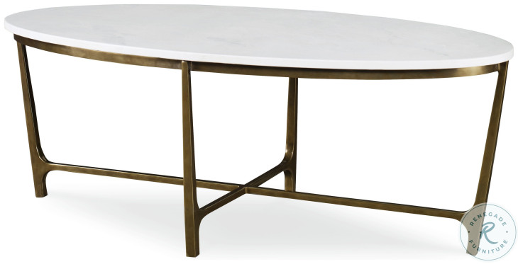 Wilcox Arctic White Scagliola And Bronze Occasional Table Set