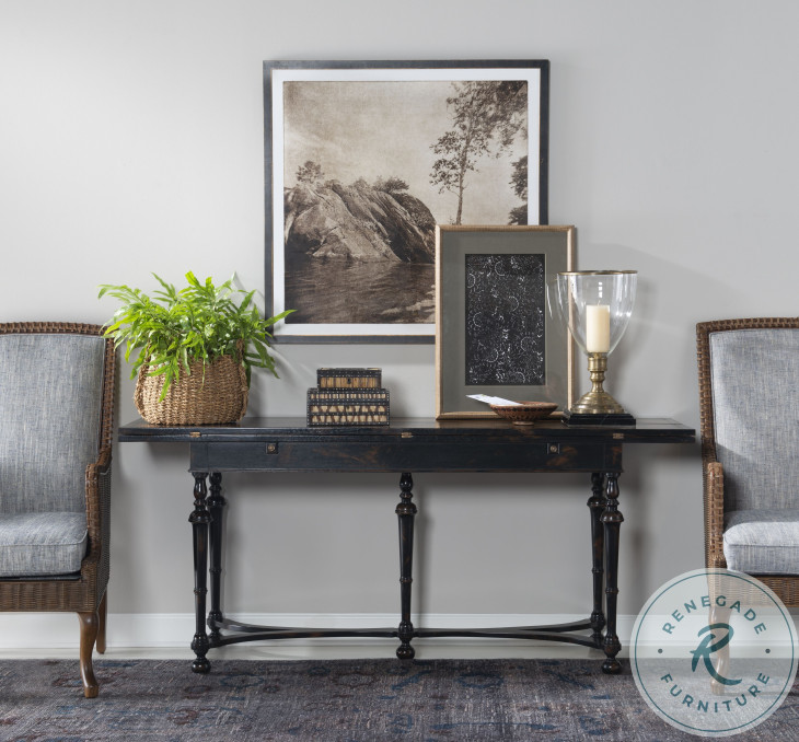 Winston Brown Flip Top Console Table