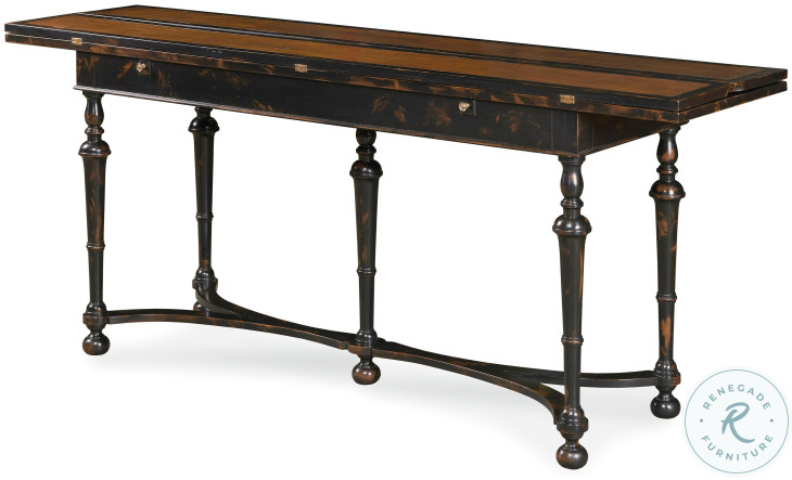 Winston Brown Flip Top Console Table