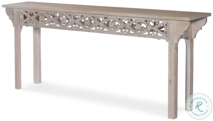 Reynolds White Washed Console Table