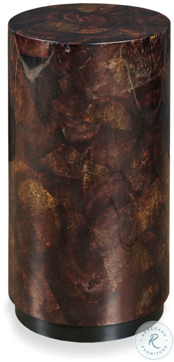 Tate Deep Dark And Black Penshell Drinks Table