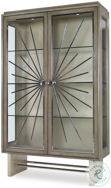 Equinox Gray Display Cabinet
