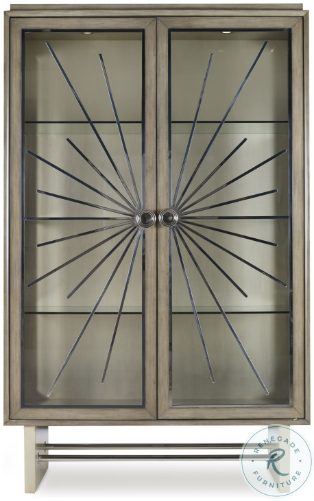 Equinox Gray Display Cabinet