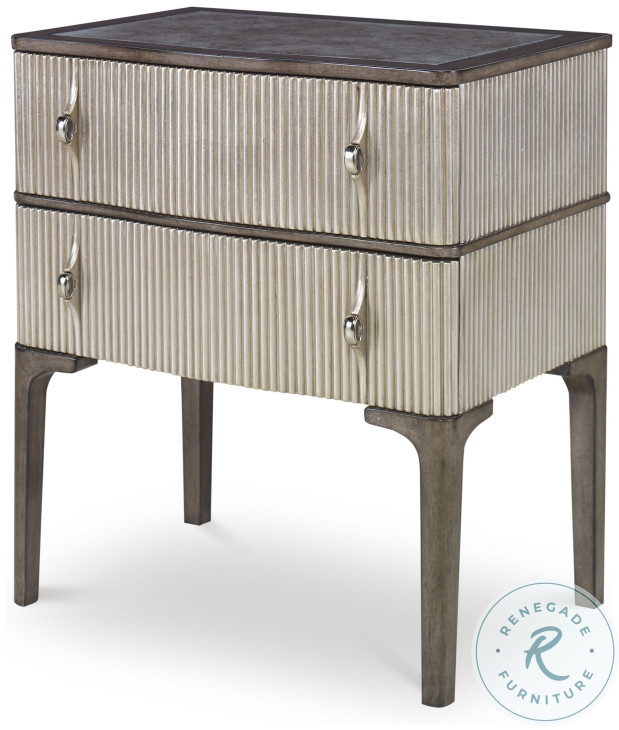 Edison Light And Dark Gray Nightstand