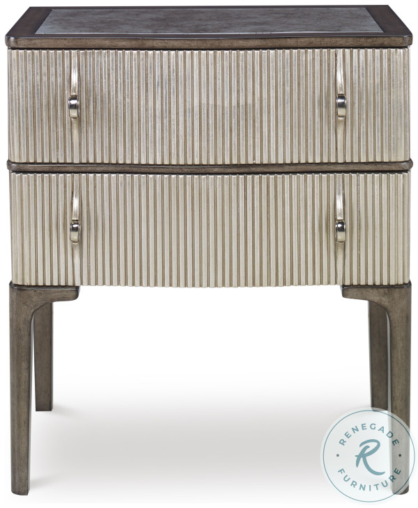 Edison Light And Dark Gray Nightstand