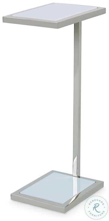 Sienna White Stone And Champagne Spot Table