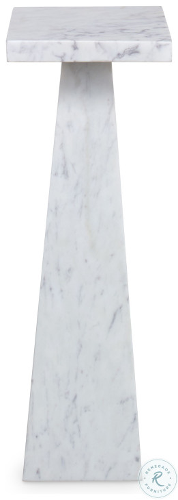 Sala White And Grey Square Accent Table