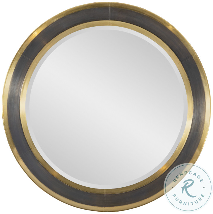 Evans Bronze And Gold Cladded Mirror