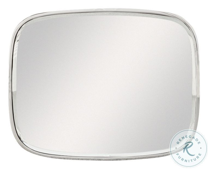 Bohdi Clear Mirror And Polished Nickel Nesting Tables