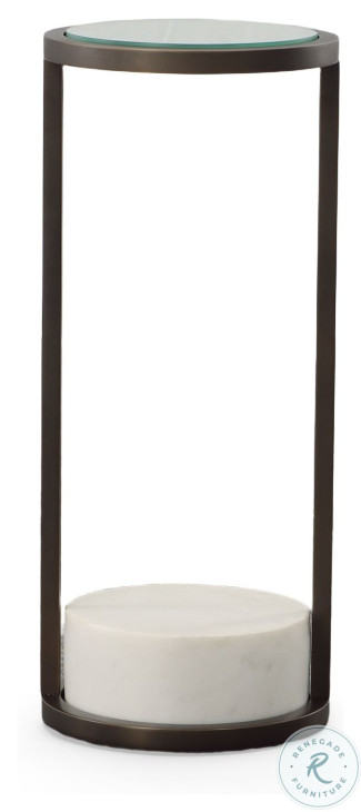 Vista Clear Glass And Oil Rubbed Bronze Spot Table