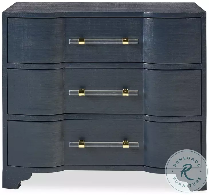 Cora Navy 3 Drawer Chest