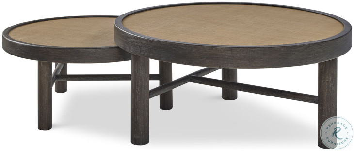 Aster Natural And Dark Stain Large Cocktail Table