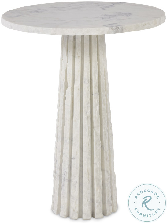 Barco Banswara Marble 20" Round Accent Table