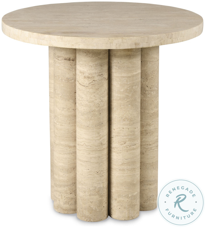 Tivoli Travertine Large Spot Table