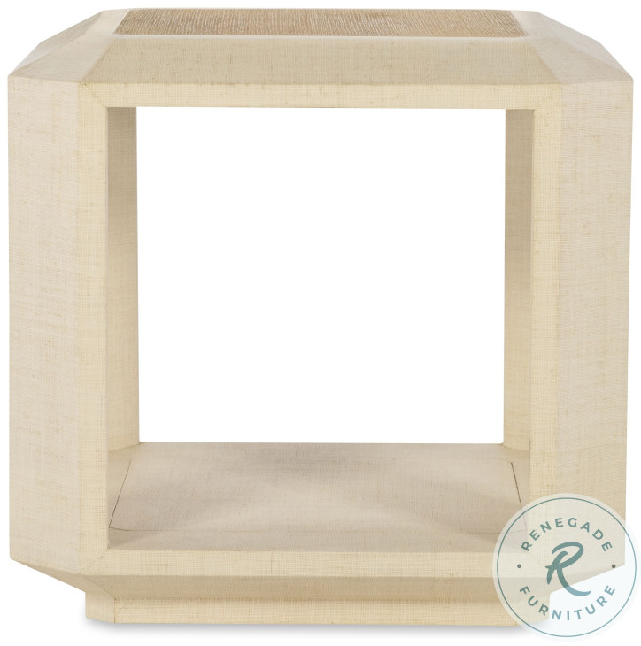 Randolph Cream And Natural End Table