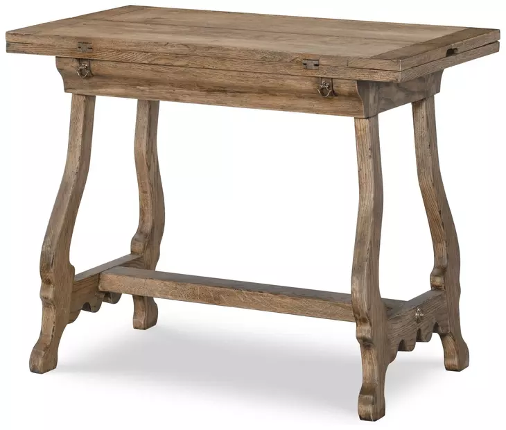 Manning Natural Rectangular Flip Top Side Table