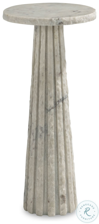 Barco Banswara Marble 10" Round Accent Table