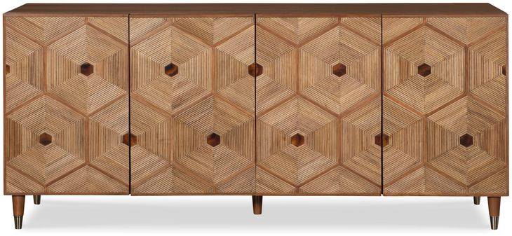 Cantata Brown 4 Door Credenza