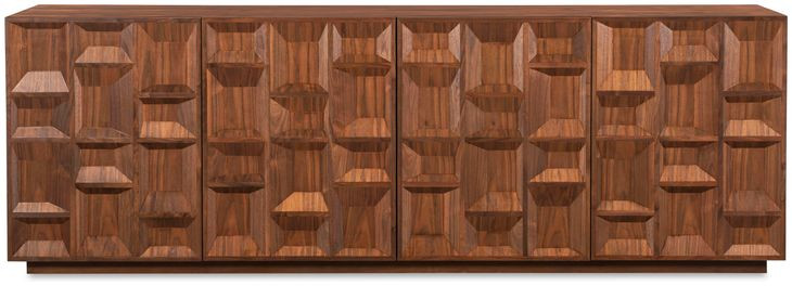 Grand Tour Furniture Brown 4 Door Glendale Credenza
