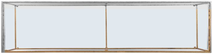 Grand Tour Furniture Gold Rectangular Glass Top Barnet Occasional Table Set