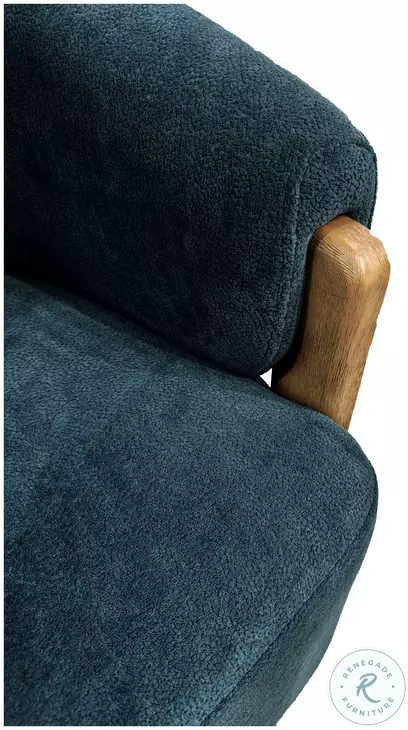 Fendrick Island Teal Swivel Accent Chair