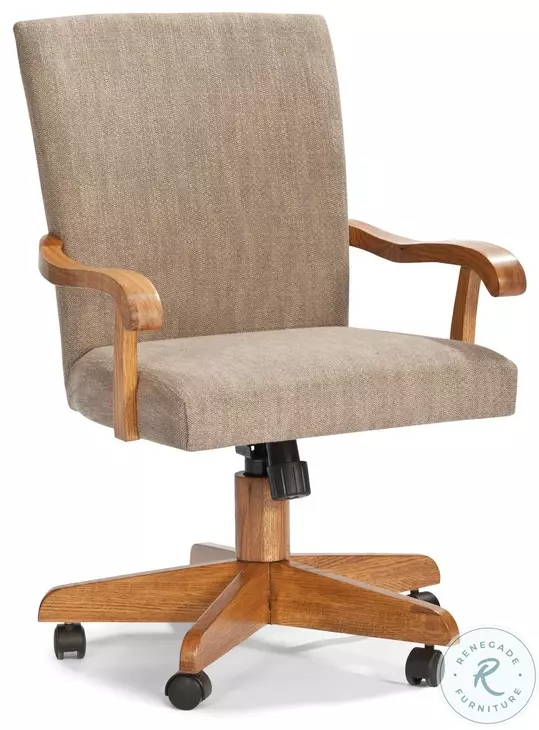 Classic Oak Chestnut Tilt Swivel Game Chair